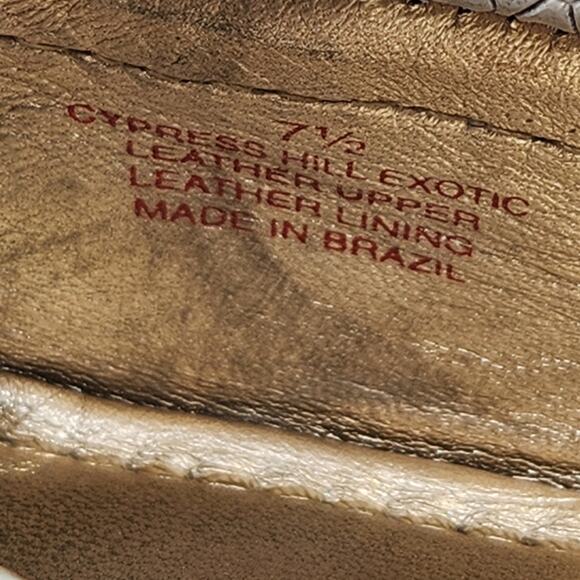 Marc Joseph Cypress Hill Exotic Driving Loafer Mocs Size 7.5 Snake Print Leather - Picture 2 of 9